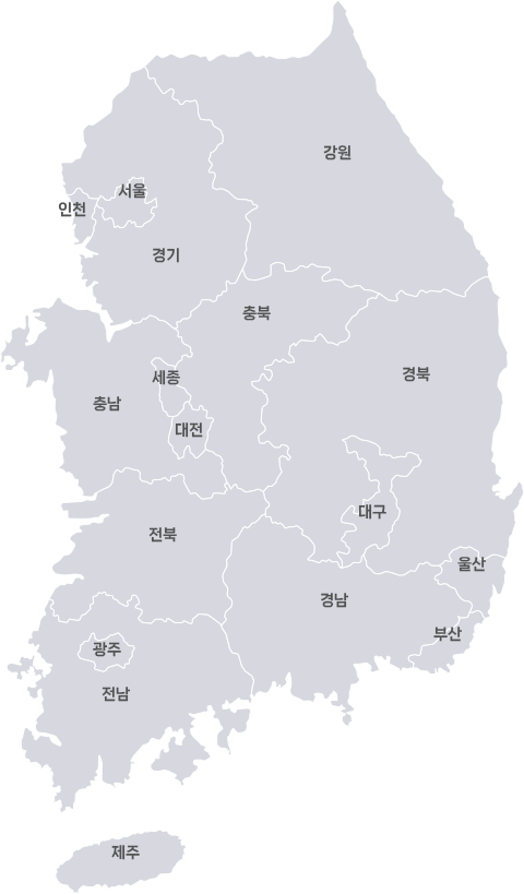 시도별 생산시설 지도